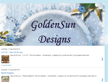 Tablet Screenshot of goldensun-designs.blogspot.com