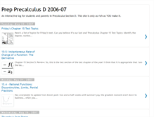 Tablet Screenshot of prepprecalcd0607.blogspot.com