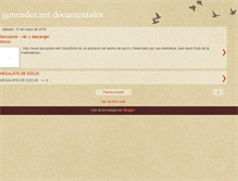 Tablet Screenshot of jgmendezdocumentales.blogspot.com