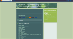 Desktop Screenshot of onlinegk.blogspot.com