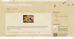 Desktop Screenshot of optimalhealthonline.blogspot.com