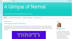 Desktop Screenshot of glimpseofnormal.blogspot.com