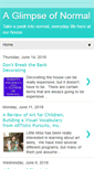 Mobile Screenshot of glimpseofnormal.blogspot.com