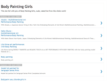 Tablet Screenshot of bodypaintinggirls.blogspot.com