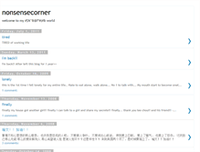 Tablet Screenshot of nonsense-corner.blogspot.com