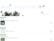 Tablet Screenshot of dearinspirationblog.blogspot.com