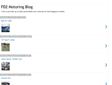 Tablet Screenshot of fd2motoringblog.blogspot.com
