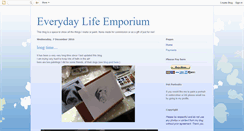 Desktop Screenshot of everydaylifeemporium.blogspot.com
