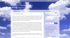 Desktop Screenshot of betweenlivingandexisting.blogspot.com