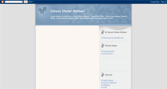 Desktop Screenshot of guncelsiteler.blogspot.com
