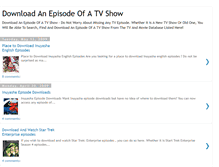 Tablet Screenshot of downloadanepisodeofatvshow.blogspot.com