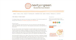 Desktop Screenshot of nextgengreen.blogspot.com