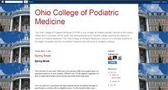 Desktop Screenshot of ohiocollegeofpodiatricmedicine.blogspot.com