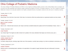 Tablet Screenshot of ohiocollegeofpodiatricmedicine.blogspot.com