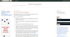 Desktop Screenshot of adsonblogs.blogspot.com