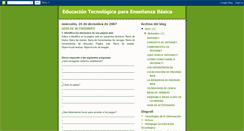 Desktop Screenshot of educaciontecnologicaparabasica.blogspot.com