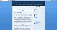 Desktop Screenshot of corpcentreontario.blogspot.com