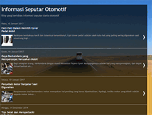 Tablet Screenshot of informasiotomotifmotor.blogspot.com