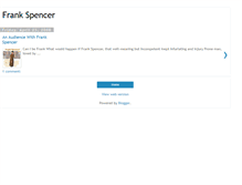 Tablet Screenshot of anaudiencewithfrankspencer.blogspot.com