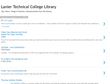 Tablet Screenshot of laniertechcollegelibrary.blogspot.com