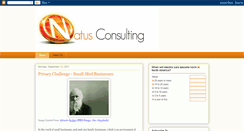 Desktop Screenshot of natusconsulting.blogspot.com