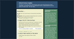 Desktop Screenshot of oxfordscienceupdate.blogspot.com