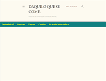 Tablet Screenshot of daquiloquesecome.blogspot.com