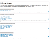 Tablet Screenshot of drivingblogger.blogspot.com