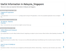 Tablet Screenshot of malaysiasingapore.blogspot.com