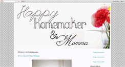 Desktop Screenshot of happyhomemakerandmomma.blogspot.com