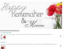 Tablet Screenshot of happyhomemakerandmomma.blogspot.com