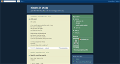 Desktop Screenshot of kitteninashoe.blogspot.com