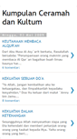 Mobile Screenshot of ceramahkultum.blogspot.com