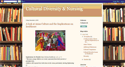 Desktop Screenshot of culturaldiversityinnursing.blogspot.com