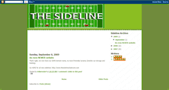 Desktop Screenshot of footballsideline.blogspot.com