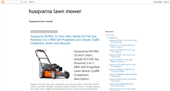Desktop Screenshot of husqvarnalawnmower-review.blogspot.com
