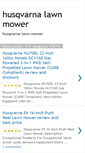 Mobile Screenshot of husqvarnalawnmower-review.blogspot.com