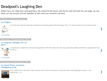 Tablet Screenshot of deadpoolstrikesback.blogspot.com