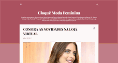 Desktop Screenshot of cloquemodafeminina.blogspot.com