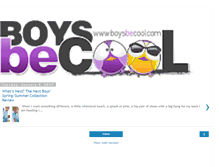 Tablet Screenshot of boysbecool.blogspot.com
