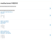 Tablet Screenshot of mediaciones118210.blogspot.com