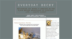Desktop Screenshot of everydaybecky.blogspot.com