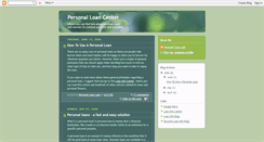 Desktop Screenshot of personalloancenter.blogspot.com