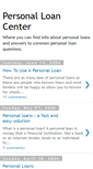 Mobile Screenshot of personalloancenter.blogspot.com