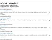 Tablet Screenshot of personalloancenter.blogspot.com