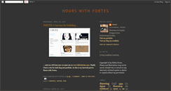 Desktop Screenshot of hourswithfortes.blogspot.com