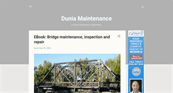 Desktop Screenshot of duniamaintenance.blogspot.com