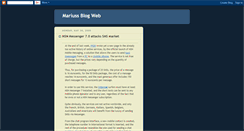 Desktop Screenshot of mariussblogweb.blogspot.com