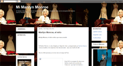 Desktop Screenshot of mimarilynmonroe.blogspot.com