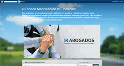 Desktop Screenshot of elrinconmadrilenodelaoposicion.blogspot.com